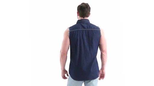 Guide Gear Men's Sleeveless Denim Shirt 360 View - image 5 from the video