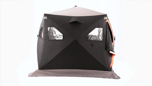 Guide Gear 6' x 6' Insulated Ice Fishing Shelter 360 View - image 2 from the video