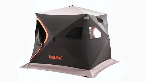 Guide Gear 6' x 6' Insulated Ice Fishing Shelter 360 View - image 4 from the video