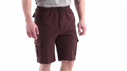 Guide Gear Men's Knit Cargo Shorts 360 View - image 2 from the video