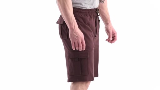 Guide Gear Men's Knit Cargo Shorts 360 View - image 3 from the video