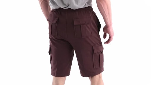 Guide Gear Men's Knit Cargo Shorts 360 View - image 5 from the video