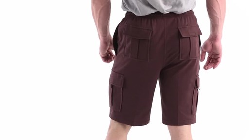 Guide Gear Men's Knit Cargo Shorts 360 View - image 6 from the video