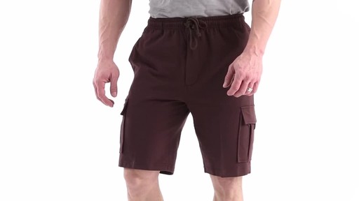 Guide Gear Men's Knit Cargo Shorts 360 View - image 9 from the video