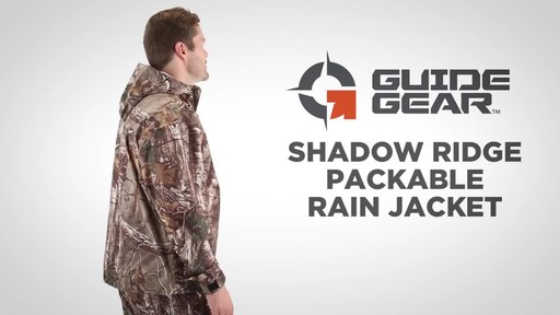 Guide Gear Men's Shadow Ridge Packable Rain Jacket - image 1 from the video