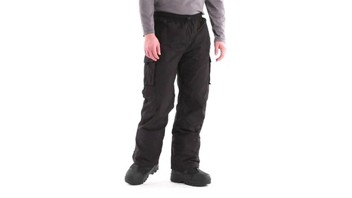 Guide Gear Men's Cargo Snow Pants 360 View - image 2 from the video