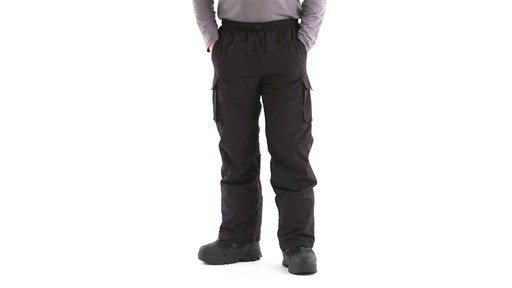 Guide Gear Men's Cargo Snow Pants 360 View - image 9 from the video