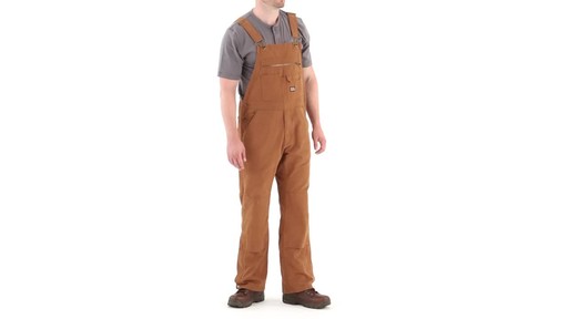 Gravel Gear Men's Duck Bib Overalls With Teflon 360 View - image 1 from the video