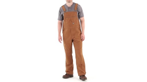 Gravel Gear Men's Duck Bib Overalls With Teflon 360 View - image 10 from the video