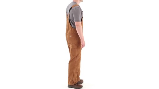 Gravel Gear Men's Duck Bib Overalls With Teflon 360 View - image 3 from the video