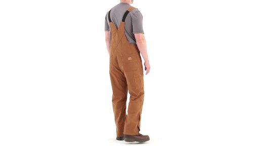 Gravel Gear Men's Duck Bib Overalls With Teflon 360 View - image 4 from the video