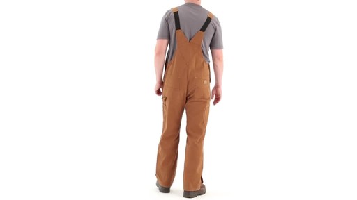 Gravel Gear Men's Duck Bib Overalls With Teflon 360 View - image 5 from the video
