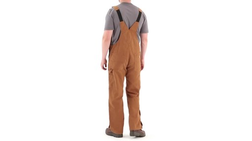 Gravel Gear Men's Duck Bib Overalls With Teflon 360 View - image 6 from the video