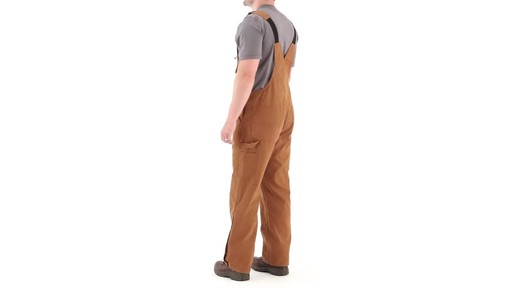 Gravel Gear Men's Duck Bib Overalls With Teflon 360 View - image 7 from the video