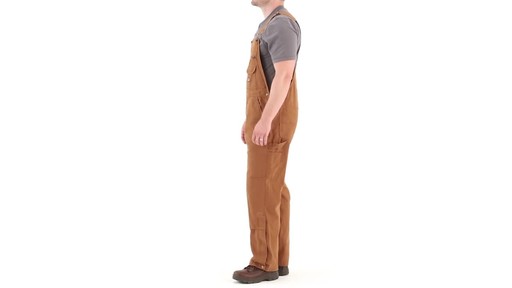 Gravel Gear Men's Duck Bib Overalls With Teflon 360 View - image 8 from the video