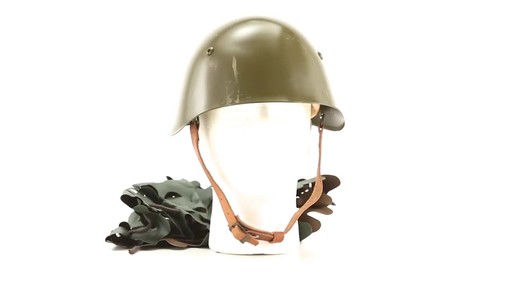 Bulgarian Military Surplus M72 Steel Pot Helmet with Cover Used - image 1 from the video