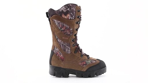 Guide Gear Giant Timber II Men's 1400 Gram Insulated Waterproof Hunting Boots Mossy Oak 360 View - image 2 from the video