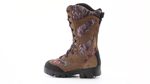 Guide Gear Giant Timber II Men's 1400 Gram Insulated Waterproof Hunting Boots Mossy Oak 360 View - image 7 from the video