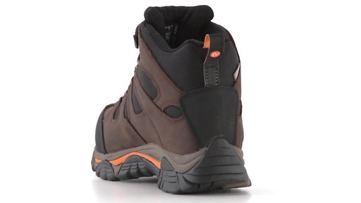 Merrell Men's Moab 2 Peak Mid Waterproof Composite Toe Work Boots - image 4 from the video