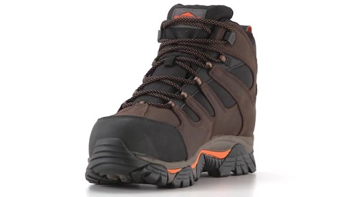Merrell Men's Moab 2 Peak Mid Waterproof Composite Toe Work Boots - image 8 from the video
