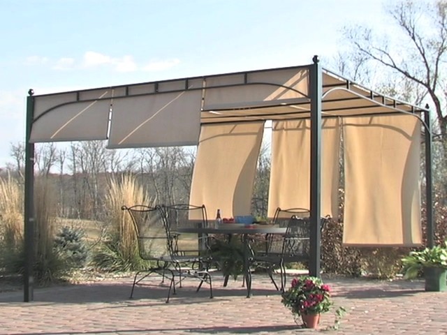 CASTLECREEK Pergola with Adjustable Shade - image 10 from the video
