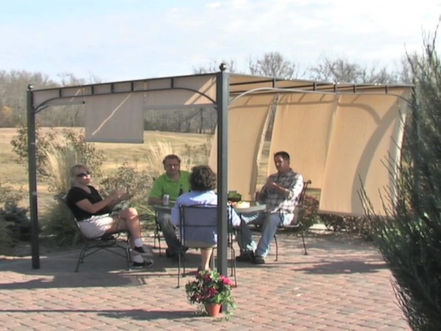 CASTLECREEK Pergola with Adjustable Shade - image 7 from the video