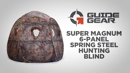 Guide Gear Super Magnum 6-Panel Spring Steel Hunting Blind - image 1 from the video