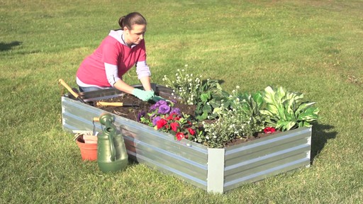 CASTLECREEK Large Galvanized Planter Box - image 7 from the video