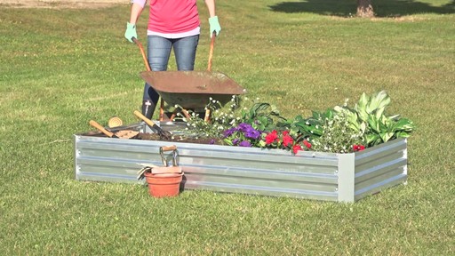 CASTLECREEK Large Galvanized Planter Box - image 9 from the video