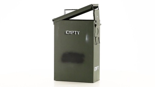 US MIL PA70 60MM AMMO CAN USED 360 VIew - image 2 from the video