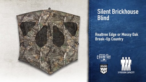 Ameristep Silent Brickhouse Ground Blind - image 2 from the video
