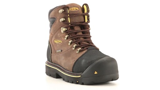 KEEN Utility Men's Milwaukee Waterproof Steel Toe Work Boots 360 View - image 1 from the video