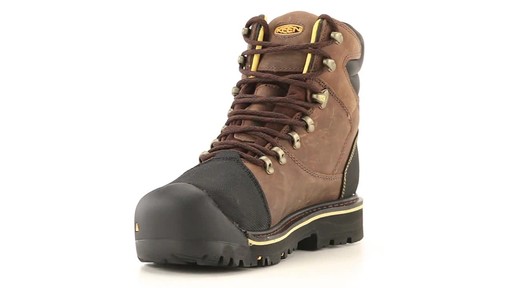 KEEN Utility Men's Milwaukee Waterproof Steel Toe Work Boots 360 View - image 3 from the video