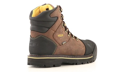 KEEN Utility Men's Milwaukee Waterproof Steel Toe Work Boots 360 View - image 9 from the video