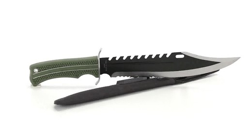 HQ ISSUE Freedom Tactical Bowie Knife 360 View - image 2 from the video