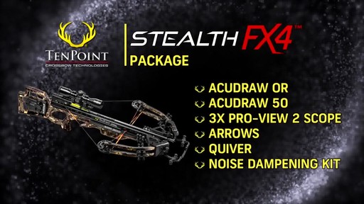 TenPoint Stealth FX4 ACUdraw Crossbow Package and Case - image 10 from the video