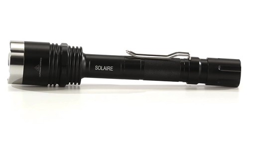 Guard Dog? Solaire 900 - lumen Rechargeable Tactical Flashlight 360 View - image 10 from the video