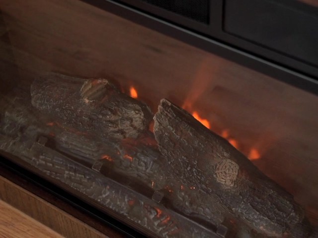 CASTLECREEK Mission-style Media Stand Fireplace Heater, Dark Oak - image 3 from the video