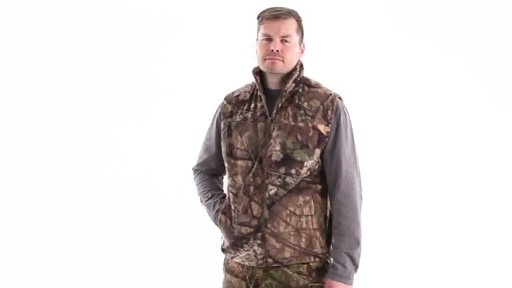 Guide Gear Men's Whist Hunting Vest with W3 Fleece 360 View - image 9 from the video