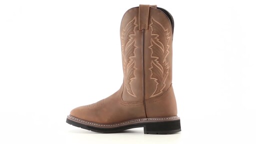 Guide Gear Men's Square Toe Pull-On Western Boots 360 View - image 5 from the video