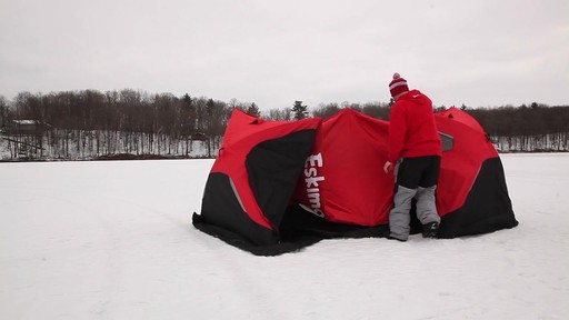 Eskimo FatFish 9416I Insulated Ice Fishing Shelter - image 5 from the video