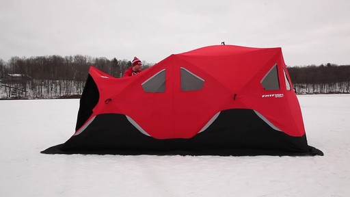 Eskimo FatFish 9416I Insulated Ice Fishing Shelter - image 9 from the video