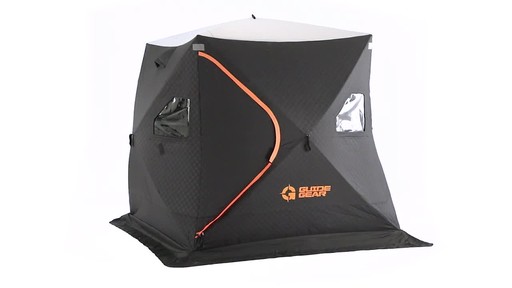 Guide Gear 6' x 6' Fully Insulated Ice Fishing Shelter - image 4 from the video