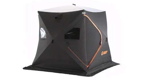 Guide Gear 6' x 6' Fully Insulated Ice Fishing Shelter - image 5 from the video