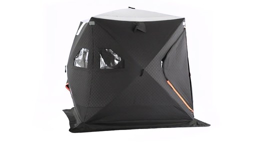 Guide Gear 6' x 6' Fully Insulated Ice Fishing Shelter - image 6 from the video