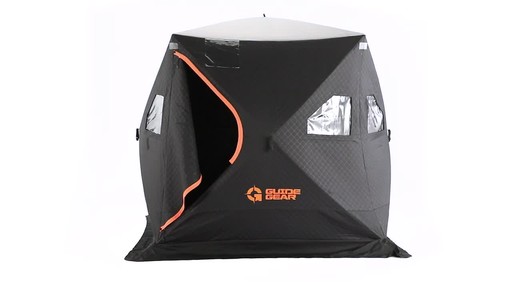 Guide Gear 6' x 6' Fully Insulated Ice Fishing Shelter - image 8 from the video