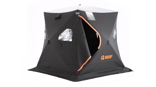 Guide Gear 6' x 6' Fully Insulated Ice Fishing Shelter - image 9 from the video