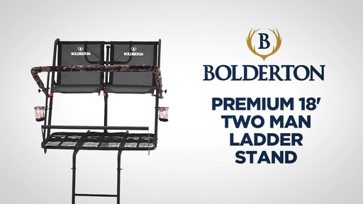 Bolderton Premium 18' 2-man Ladder Tree Stand - image 1 from the video