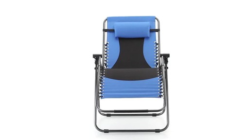 Guide Gear Oversized 500 lb. Zero Gravity Chair Blue 360 View - image 10 from the video