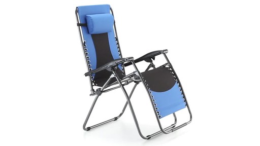 Guide Gear Oversized 500 lb. Zero Gravity Chair Blue 360 View - image 3 from the video